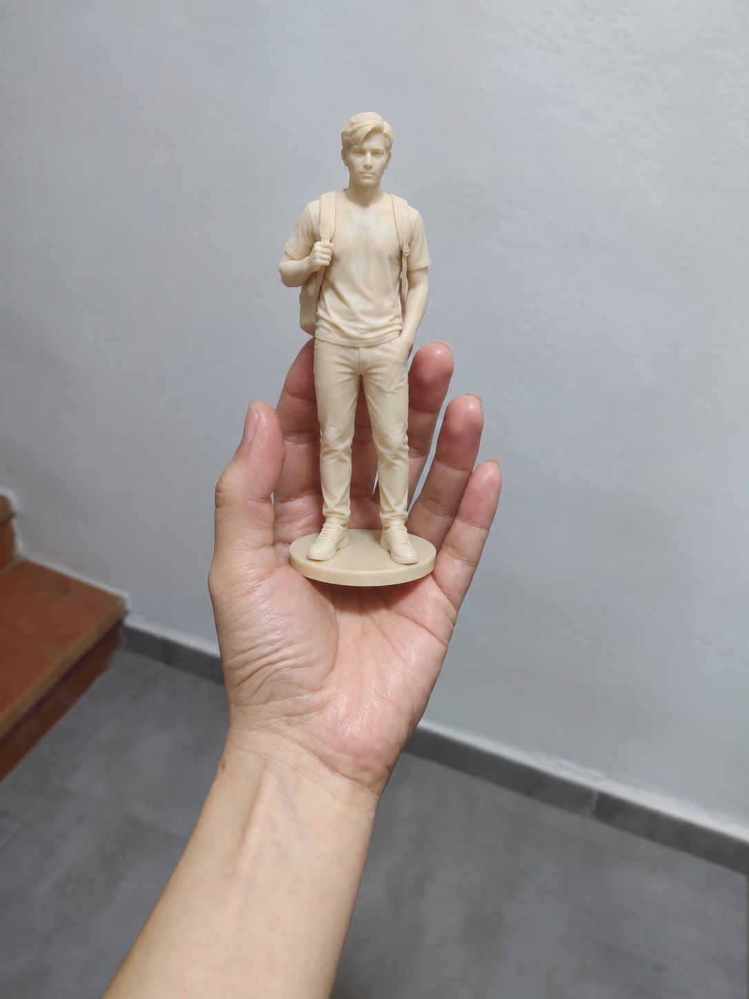Figura personalizada recibida por un cliente
